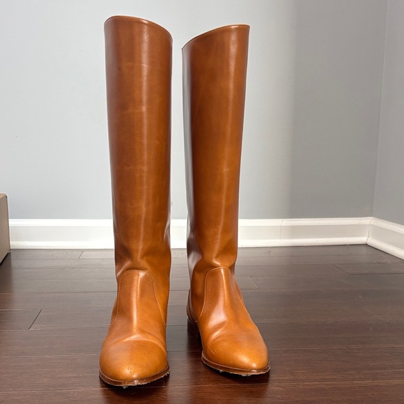 Doen Illaria Leather Riding Boots in whiskey, size 40.5 (fits size 9) - Picture 3 of 16